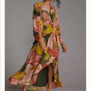 NWT Hutch Geo Wrap Maxi Dress